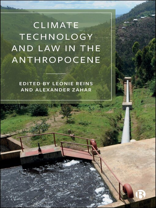 Title details for Climate Technology and Law in the Anthropocene by Jonathan Verschuuren - Wait list